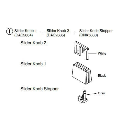 DAC2684 / DAC3539 - FADER CAP/KNOB (PART 1)