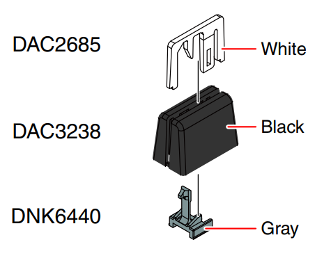 CROSSFADER KNOB SET (P-LOCK)